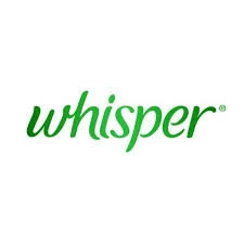 Whisper sanitary napkins